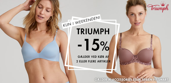 Triumph -15% | Gælder ved køb af 2 eller flere artikler