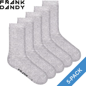 5 Pack Frank Dandy Bamboo Socks Solid