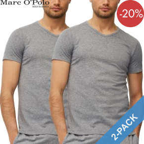 2 Pack Marc O Polo Cotton Shirt V-Neck
