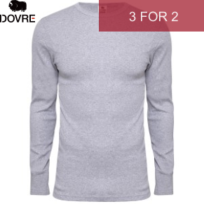 Dovre Long Sleeve Crew Neck