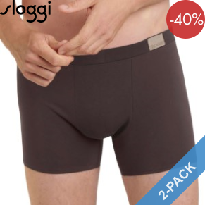 2 Pack Sloggi Men GO Natural Short