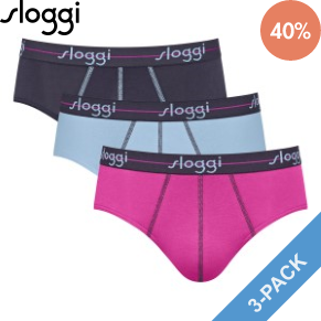 3 Pakning Sloggi Men Start Midi C3P