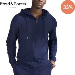 Bread and Boxer Zip Hoodie