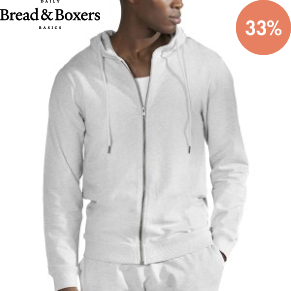 Bread and Boxer Zip Hoodie