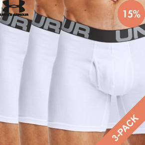 3 Pack Under Armour Charged Cotton 6in Boxer