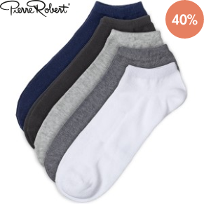 5 Pack Pierre Robert Low Cut Socks