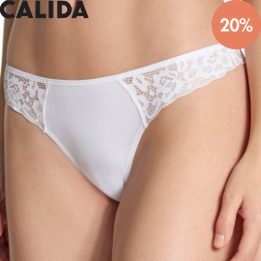 Calida Natural Comfort Lace Thong