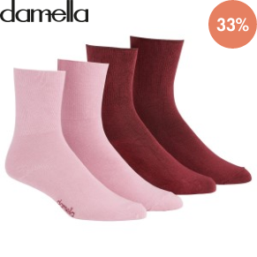 2 Pack Damella Seamless Socks