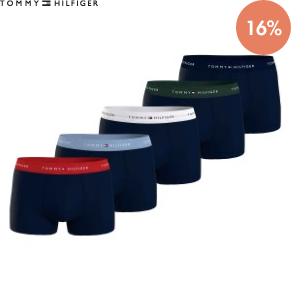 5 Pakkaus Tommy Hilfiger Signature Cotton Essential Trunk