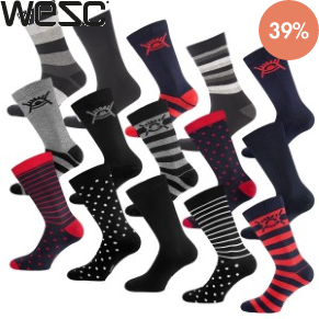 15 Pakkaus WESC Multipack Socks
