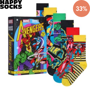 6 Pakkaus Happy Socks Marvel Avengers Assemble Gift Set