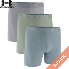 3 Pakkaus Under Armour Perfect Cotton 6in Boxer