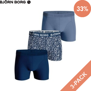 3 Pack Björn Borg Cotton Stretch Boxer 1721