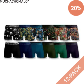 12 Pack Muchachomalo Cotton Stretch Golden Boxers