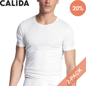2 Pack Calida Natural Benefit T-shirt