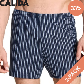 2 Pack Calida Prints Benefit Boxers