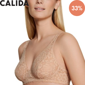Calida Natural Comfort Lace Soft Bra