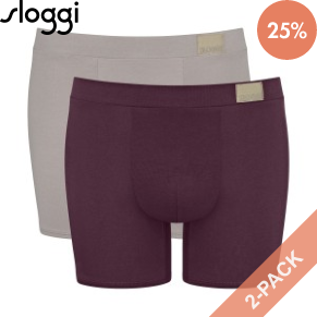 2 Pakkaus Sloggi Men GO Natural Short