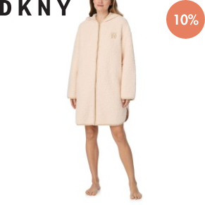 DKNY Chill In Style Hooded Zipe Robe