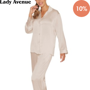 Lady Avenue Pure Silk Basic Pyjamas