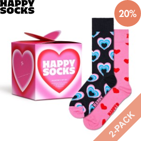 2 Stuks Verpakking Happy Socks Valentine Gift Set