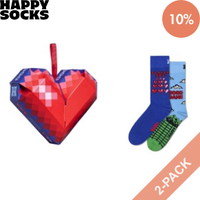 2 Stuks Verpakking Happy Socks Good Game Gift Set