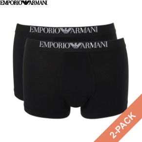 2 Stuks Verpakking Armani Viscose Jersey Boxer