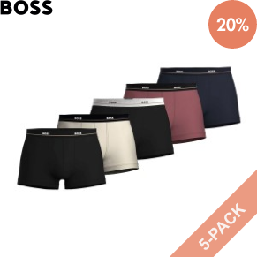 5 Stuks Verpakking BOSS Essential Trunk