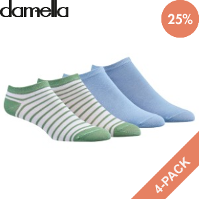 4 Stuks Verpakking Damella Ankle Socks