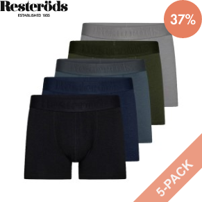 5 Stuks Verpakking Resteröds Gunnar Bamboo Boxer