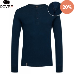 Dovre Organic Cotton Grand Dad Rib Shirt