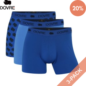 3 Stuks Verpakking Dovre Recycled Polyester Boxers