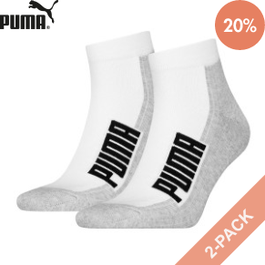 2 Stuks Verpakking Puma BWT Cushioned Quarter Sock