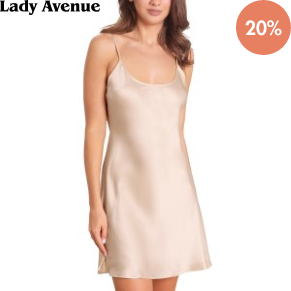 Lady Avenue Pure Silk Strap Dress