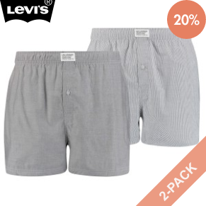 2 Stuks Verpakking Levis Men Woven Boxer