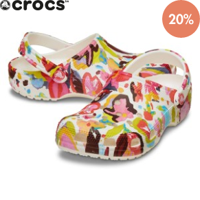 Crocs Classic Painted Floral Clog