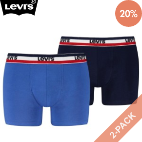 2 Pack Levis Sportswear Logo Base Boxer