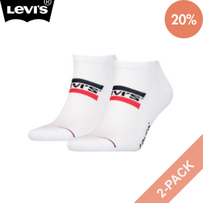 2 Stuks Verpakking Levis Sportswear Logo Low Cut Sock