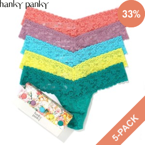 5 Stuks Verpakking Hanky Panky Signature Lace Low Rise Thong