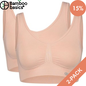2 Stuks Verpakking Bamboo Basics Nova Seamless Bra