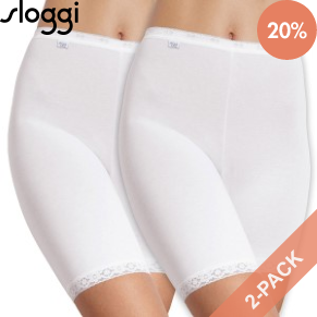 2 Stuks Verpakking Sloggi Dames Basic Long
