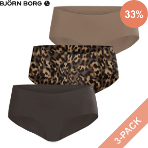 3 Stuks Verpakking Björn Borg Invisible Hipster