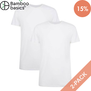 2 Pak Bamboo Basics Ruben T-Shirt Round Neck