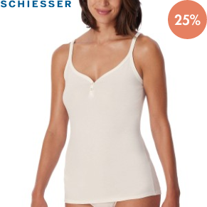 Schiesser Fine Rib Spaghetti Top