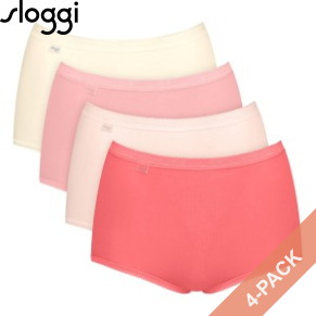 4 Stuks Verpakking Sloggi Basic Plus Maxi Panty