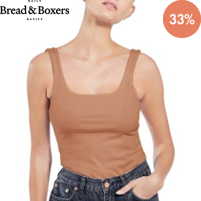Bread and Boxers Women Tank Top With Scoop Back