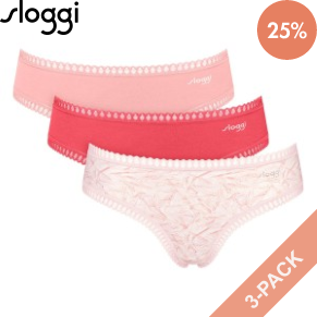 3 Stuks Verpakking Sloggi GO Crush Hipster Briefs