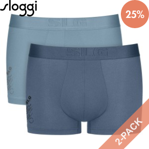 2 Stuks Verpakking Sloggi SLG Base Soft Trunk