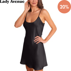 Lady Avenue Pure Silk Strap Dress