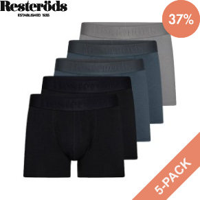 5 Stuks Verpakking Resteröds Gunnar Bamboo Boxer